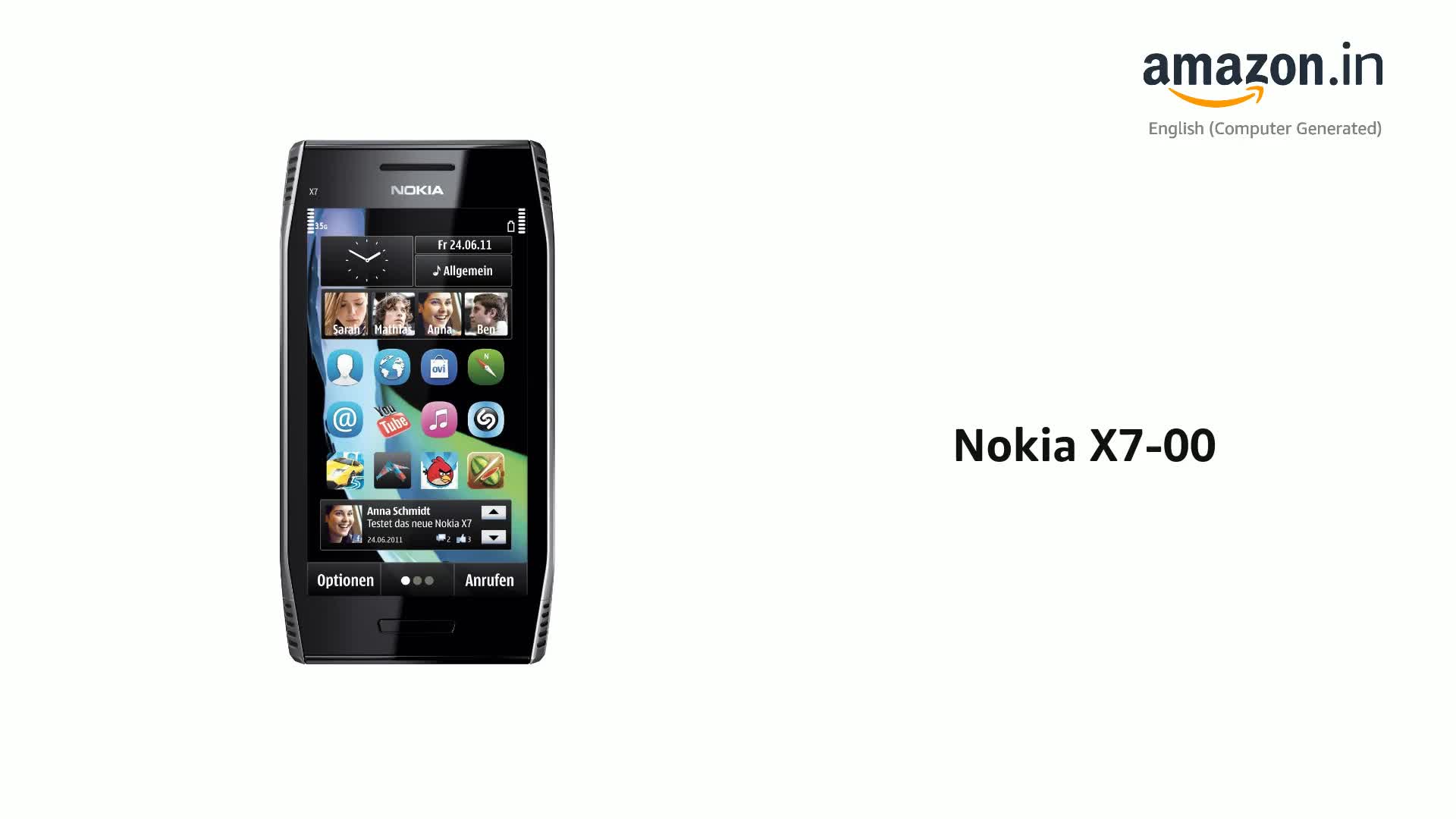 Nokia X7-00 (Dark Steel) : Amazon.in: Electronics